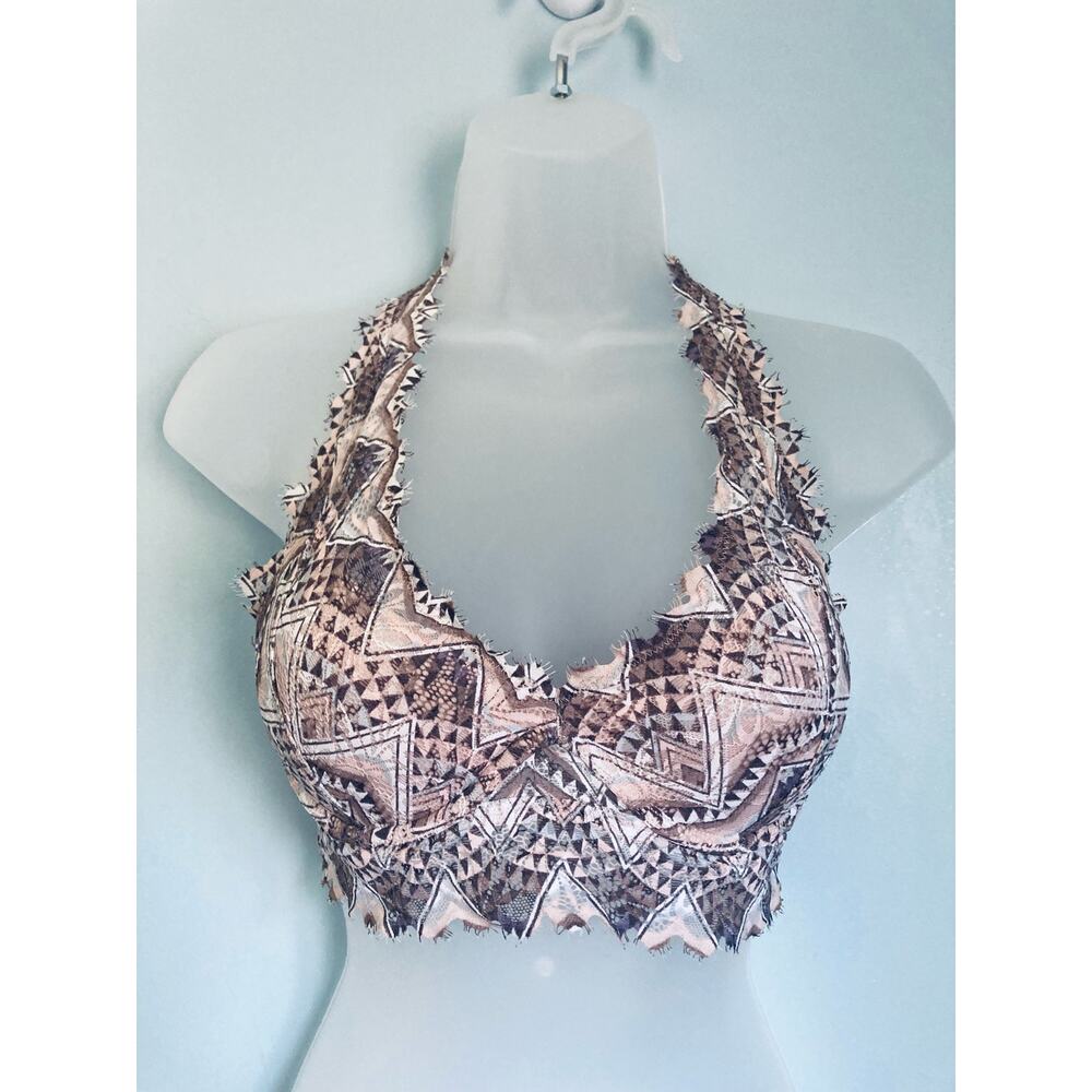 Victoria's Secret Bralette Halter Small Aztec Print